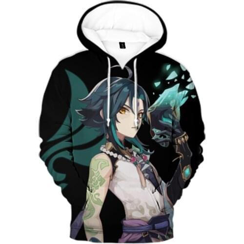 Online trend Genshin Impact Hoodies Sweatshirts Kawaii Boy Girl Kids Clothes Genshin Impact Sweatshirts Children Clothes