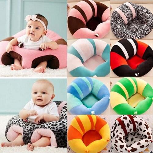 FOCUSNORM 9 Style Kids Baby Girls Boys Support Seat Soft Chair Plush Pillow Bean Bag Sitting Animal Sofa Seat