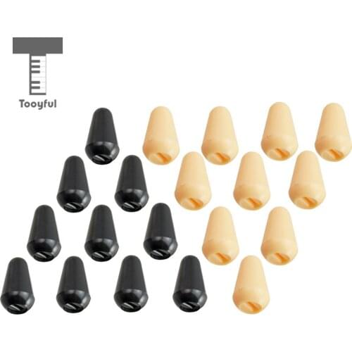 Tooyful 20pcs Internal Thread 4mm 3 or 5 Way Toggle Switch Tips Knobs Cap for ST SQ Electric Guitar Parts Replacement