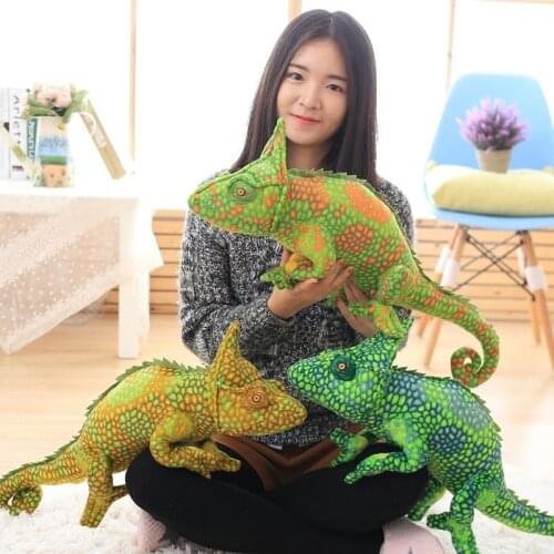 Plush Simulation Chameleon Plush Toy Doll Cute Lizard Pillow Doll Doll Simulation Lizard Doll