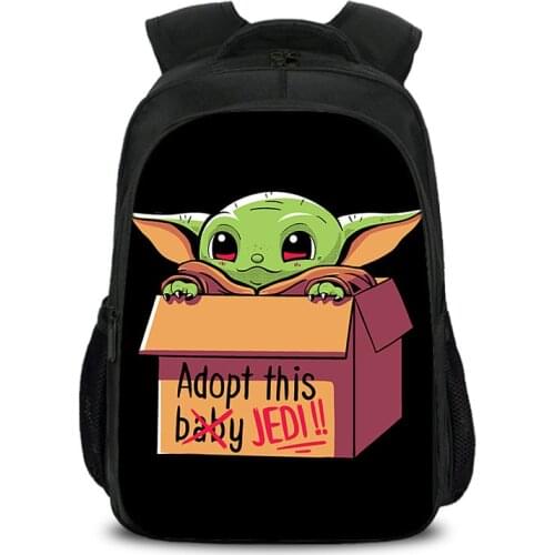 2021 Disney Mandalorian School Bag for Boys Girls Baby Yoda Large Capacity Breathable Backpack Teenager Laptop Backpack Mochilas