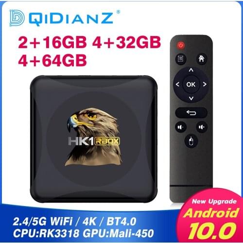 HK1 RBOX R1 mini TV Box Android 10 Rockchip RK3318 1080p 4K Google Play Youtube HK1 BOX Set Top Box Media player pk h96 x96mini