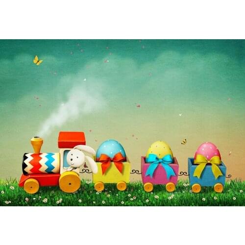 Cartoon Easter-egg day backgrounds photography vinyl 2020 newborn photo backdrop for photo Studio accessories fotografia LV-1664