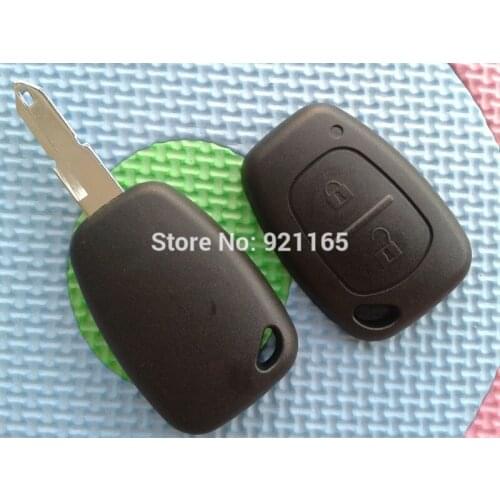 ZABEUDEIR 1pcs Replacement Key Blank For Renault TRAFIC, VIVARO, MASTER KANGOO 2 Buttons Remote Key Fob Case Shell Uncut Blade