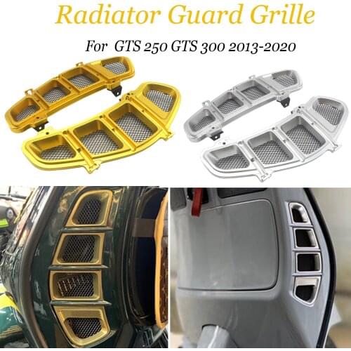 GTS300 GTS250 Motorcycle Radiator Guard Grille Protector Bezel Cover For VESPA GTS 250 300 2013-2020 2014 2015 2016 2017 2018 19