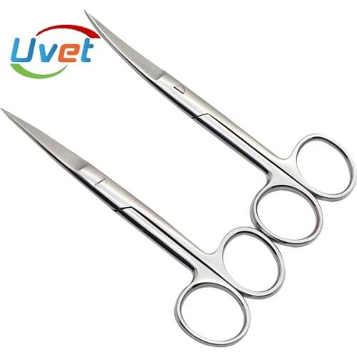 Uvet 10pcs 20cm Stainless Steel Surgical Scissors Straight and sharp point ophthalmic surgery scissors doctor stitches scissors