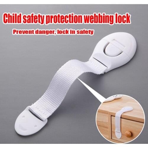 10 pieces/batch of child protection webbing lock child safety locker webbing plastic lock to prevent children from being injured