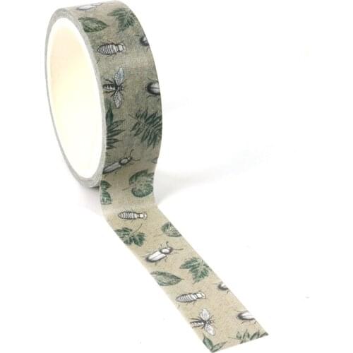 1X Retro nature Insect world decoration washi Tape DIY planner Diary scrapbooking masking tape escolar 5m tape