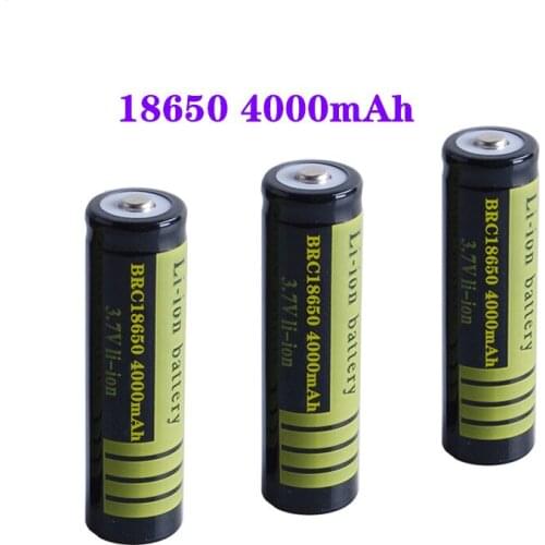 2-20PCS New 3.7V 18650 Battery High Power 4000mah Lithium Batteria Rechargeable Lithium Li Ion Battery For Flashlight Powerbank