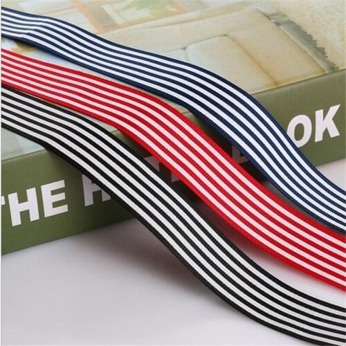 25mm 1" stripe England style grosgrain ribbon Polyester ribbons DIY hair bow-knot accessories hand made tape 10 yards/lot