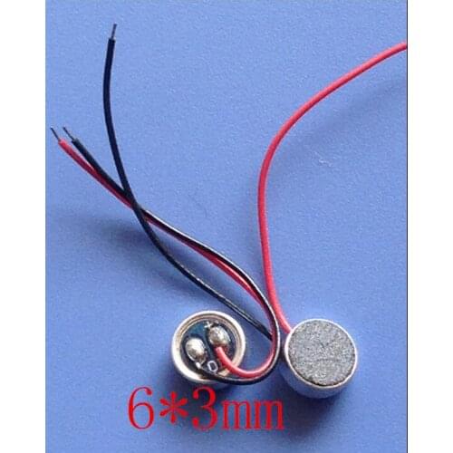 6*3mm microphones head with wire