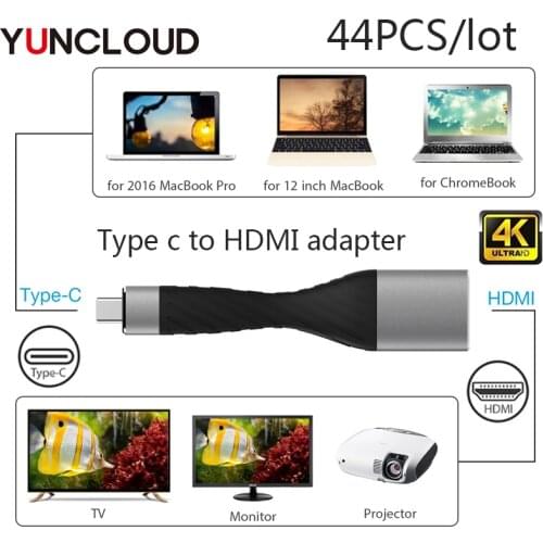 YUNCLOUD Type C to HDMI-Compatible Adapter USB Type C dongle Converter Video USB-C video dongle for Macbook P40 Mate 40 S12