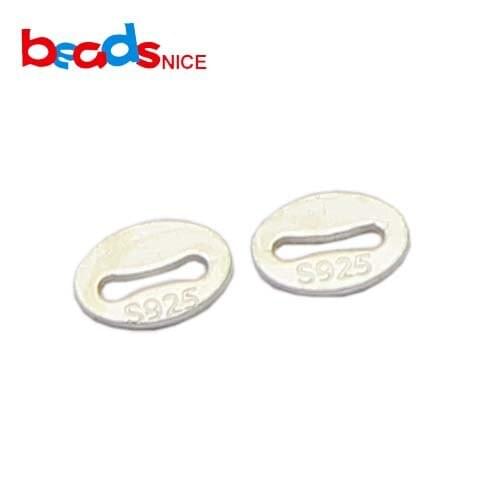 Beadsnice Sterling Silver Jewelry Metal Stamping Blanks Smooth Simple Tag Pendant For Jewelry Making ID37440