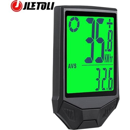 Wireless Bicycle Computer Anti-interference Waterproof Bike Speedometer Backlight Temperature Testing Stopwatch Bike Accessories