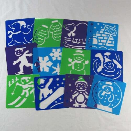 Children Puzzle Early Painting Winter Life Drawing Board Sketchpad Toy Stationery Template Tools Plastic Unisex Special Offer