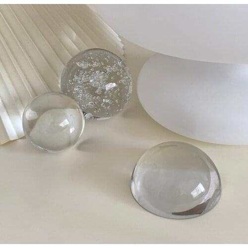 Crystal Decoration Ball Nordic Glass Paperweight Stationery Supplies Photography Accessories Home Office Table Decor