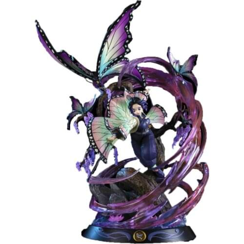 Anime Demon Slayer Character Kochou Shinobu Statue Figure Model Toys 36cm
