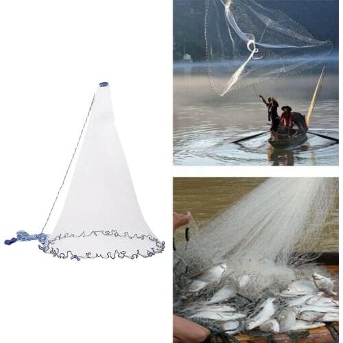 Cast Nets 2.4/3/3.6M High Strengthen Nylon Monofilament Small Mesh Cast Hand Throw Fishing Net Catch Fishing Network