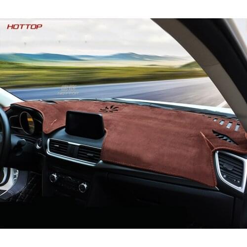 Topunion Dash Mat Dashmat Dashboard Cover Sun Shade Dash Board Cover Carpet For Mazda Mazda3 Axela 2014 2017 2018 2019