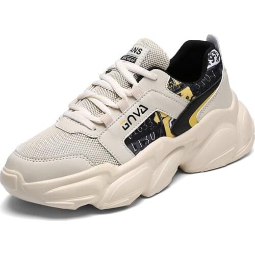 New Men Casual Shoes Chunky Fashion Male Sneakers Breathable Sports Running Shoes for Man Zapatos De Hombre Non-Leather Loafers