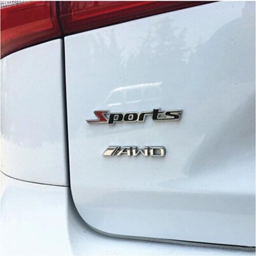 NEW HOT car styling 3D metal Sports stickers for megane 3 suzuki sx4 mazda 2 peugeot 508 opel corsa d prius bmw x1 X3 X4 X5 X6