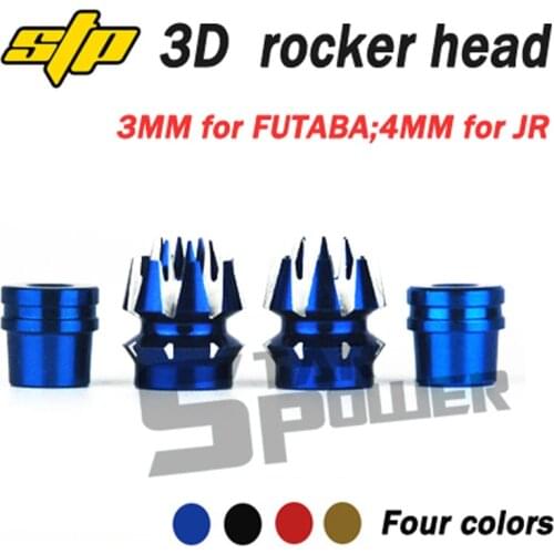 Original STP Star Power Antislip Stick Head 3D Colorful Control Rocker 3mm For FUTABA Frsky X9DSE X12S 4mm For JR Accessories