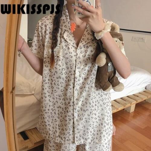 Pajama Womens Two Piece Leisure Home Wear In Summer Kawaii Pajama Two Piece Set Summer Pajamas for Teen Girls Lounge Wear