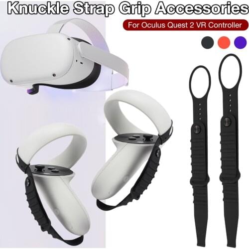 Anti-off Hand Knuckle Strap Touch Controller Adjustable Handle Grip Wrist Belt Comfort Strap For Oculus Quest 2 VR Accessories