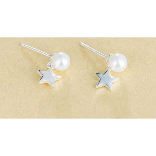 Stud Earrings Pearl Star Tassel Long For Women Korea Sweet Fashion High Quality Hot Girlfriend Gifts New Trend Jewelry BOYULIGE