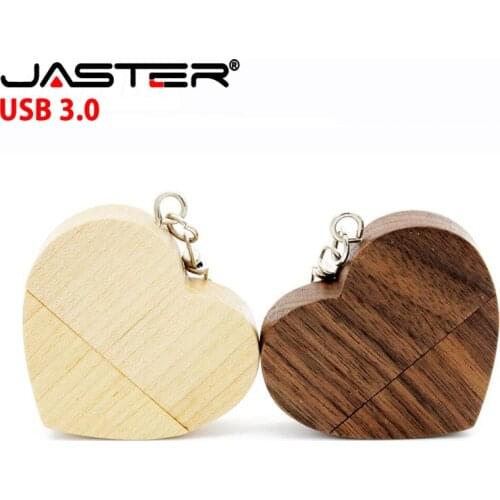 JASTER maple wood and Walnut heart model usb3.0 32GB usb flash drive usb3.0 pendrive 4GB 8GB 16GB LOVE best gift