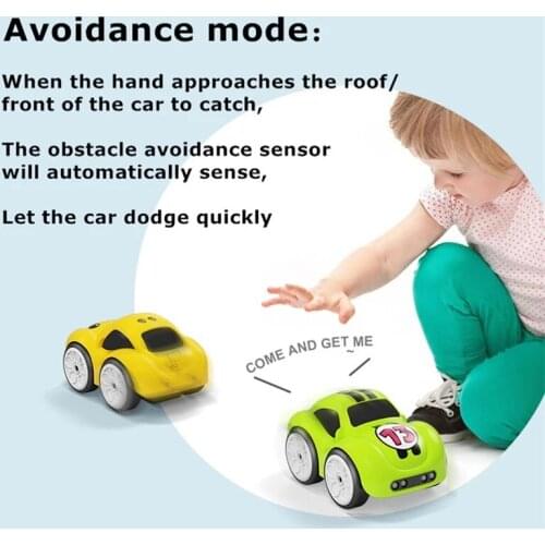 Magic Cartoon Hand-Controlled Tracking Car Music Wireless Remote Control Gesture Sensor Following Car Kids Gift Toys