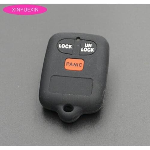 Xinyuexin Silicone Car Key Cover FOB Case For Toyota Corolla EX Vios For BYD F3 3Button Remote Key Car-styling Key Case NO LOGO
