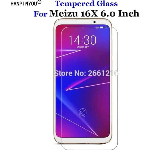 For Meizu 16 X Tempered Glass Film 9H 2.5D Premium Screen Protector Film For Meizu 16X M872Q 6.0"