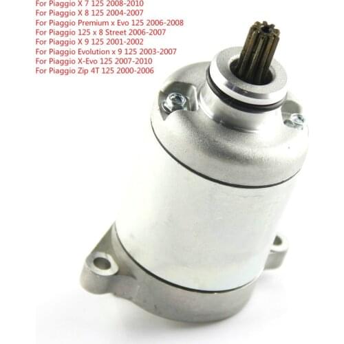 For Piaggio X 7 8 9 125 Premium Evo Evolution X-Evo Zip 4T Fly 150 Euro3 Liberty c/Programar Sport Motorcycle parts Start motor
