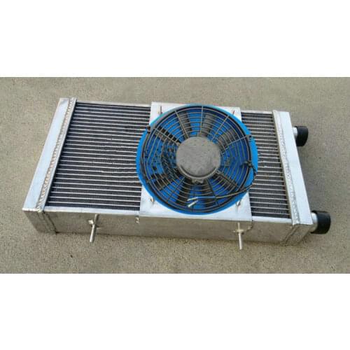 Factory price Aluminum Radiator +Shroud +Fan For Lotus Europa Coupe S1 S2 TC 1.5/1.6l 66-76 67 68 69 70 71 72 73 74 75 MT NEW