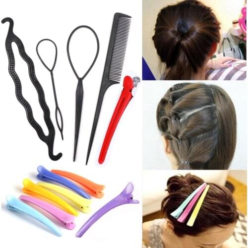 Women Hair Grip Clips Hairdressing Sectioning Cutting Hair Clamps Clip Plastic Salon Styling Hair Clips Girls Hair Accessories