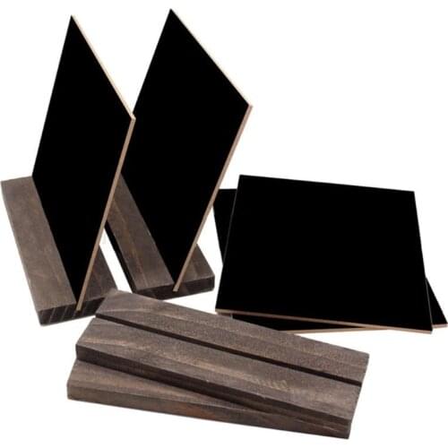 1Set Wood Tabletop Chalkboard Double Sided Blackboard Message Board Children Kids Toy 77HA