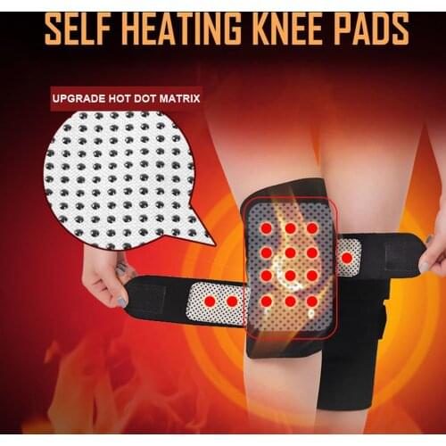 1 Pair Knee Support Unisex Self-Heating Magnetic Therapy Knee Brace Warmer Protector for Men Women Pain Relief Joint Health Care