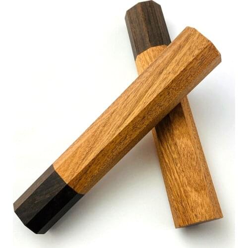 1piece Japanese Style Octagonal Handle for Kitchen Knife Handle,Solid Wood Knife Handle, Fish Raw Knife Handle