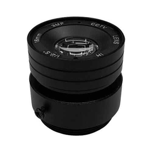 16 mm CS MOUNT 3.0 Megapixels Fixed Lens for H.265/H.264 HD IP CCTV Camera