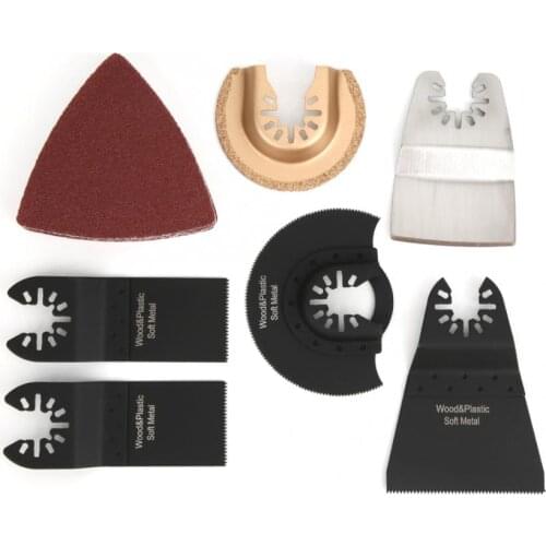 16Pcs Mult Oscillating Sandpaper Trimming Machine Accessories Woodworking Tool Power Tools Accessories