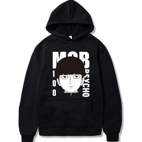 2020 New Anime Mob Psycho 100 Winter Hoodies Fleece Warm Jacket Coat Hoodie Sweatshirt Unisex Clothes