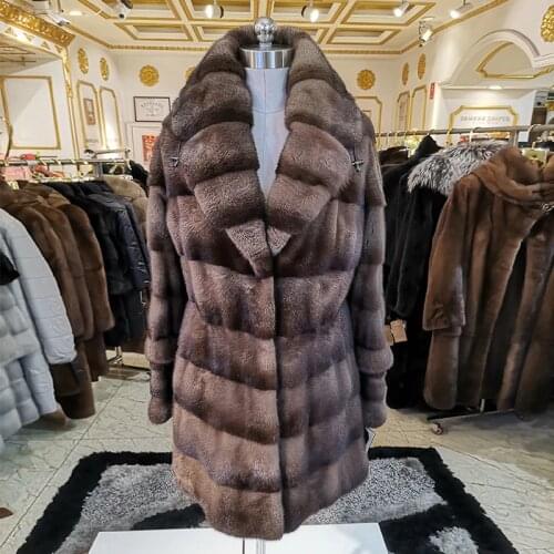 2020 winter real mink fur coat woman fashion mink fur coat High grade real mink fur coat Casual winter coat women fur LR4062