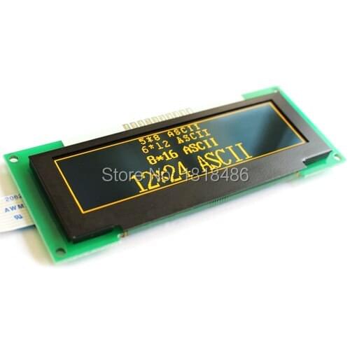 3.1 inch 10P Yellow OLED Module SSD1322 Drive IC 256*64 SPI Interface 3.3V