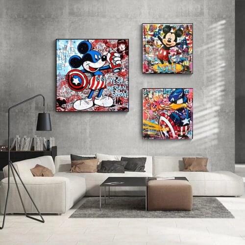 Diamond Painting Disney 5D DIY Mickey Mouse Donald Duck Mosaic Embroidery Cross Stitch Kits Home Decor Graffiti Art