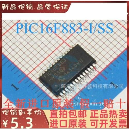 Free shipping 16F883 PIC16F883-I/SS PIC16F883 SSOP-28 10PCS