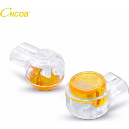 CNCOB 200pcs K1 Wire Sub Connector OD0.4-0.7mm Cable/Phone Line Quick Connection Terminal Applicable