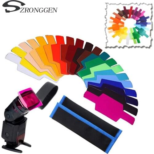20 Color SE-CG20 FLash/Speedlite/Speedlight Color Gels Filter For Canon Nikon Sony Pentax Godox flash photoflash