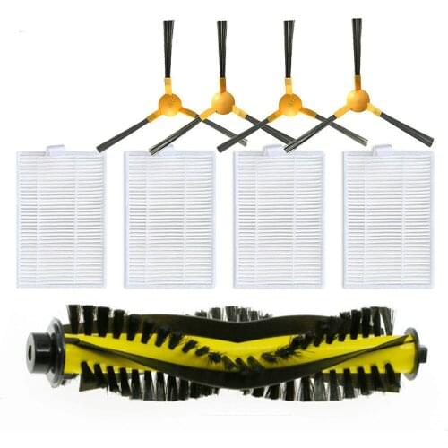 For Tesvor S6 Main Roller Brushes Side Brushes HEPA Filter for Tesvor S6 Sweeping Robot Cleaning Accessories