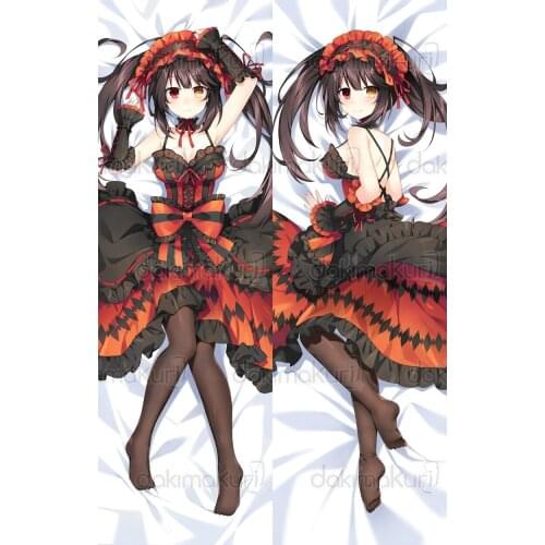 Dakimakura Anime Tokisaki Kurumi ( DAL)Double-sided Print Life-size Body Pillow